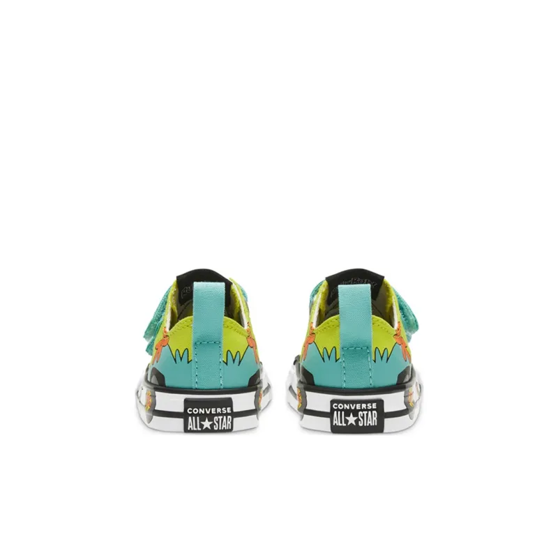Converse All Star Series Anti-Slip Wear-Resistant Low-Top Toddler Shoes Turquoise Infant And Toddler-4