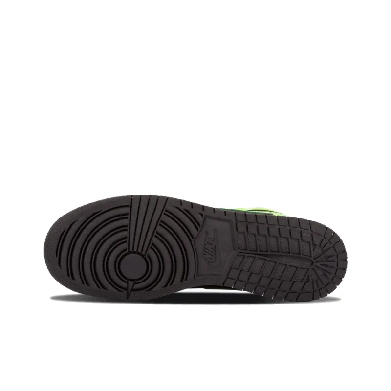 Jordan 1 Retro High GS Black Ghost Green-5