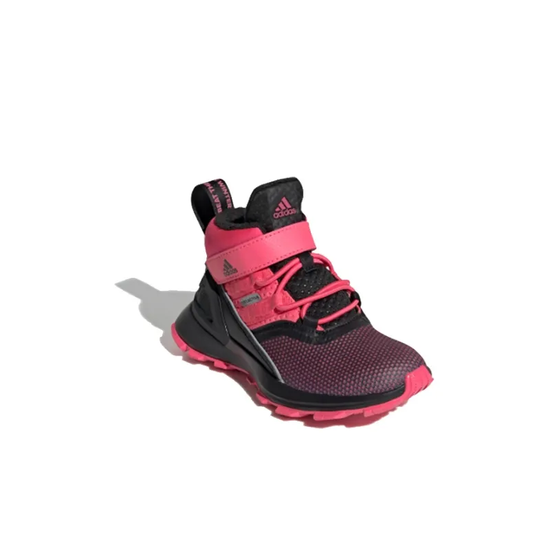 Adidas Breathable Mid Top Kids' Running Shoes Pink Black Kids'-2