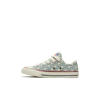 Converse Chuck Taylor All Star Non slip Lightweight Low Top Canvas Shoes Blue White Children Aged 3 7 Years Old