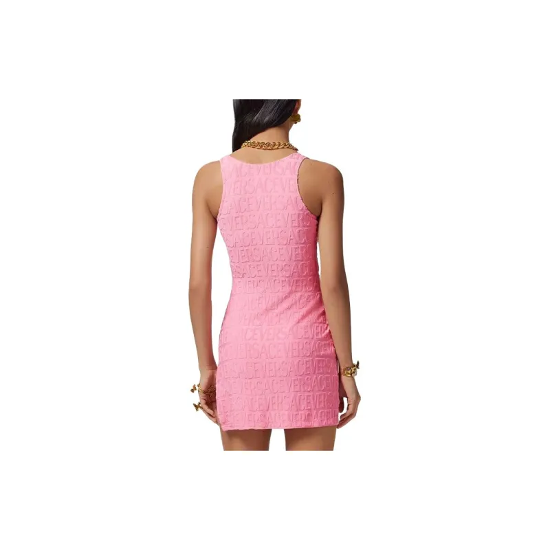 VERSACE Sleeveless Dresses Women's Pink-2