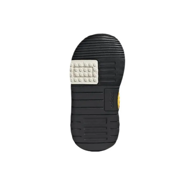 LEGO x Adidas Racer Tr El Abrasion Resistant Low Top Toddler Shoes Black Yellow Infant And Toddler-5