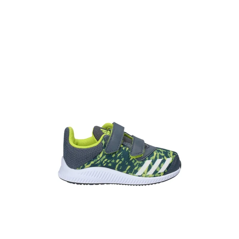 Adidas Fortarun Abrasion-Resistant Low-Top Toddler Shoes Gray Green Infant And Toddler-1
