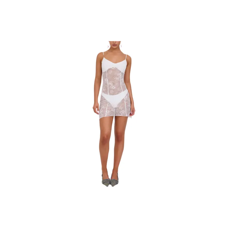 Tiger Mist SASKIA DRESS Slip Dresses Women's WHITE/White-2