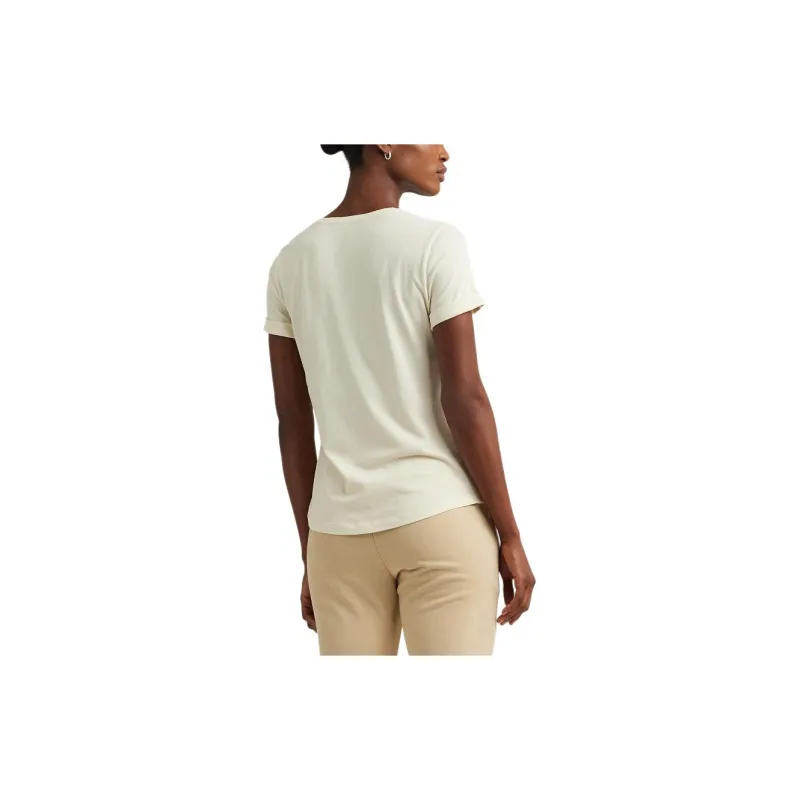 Polo Ralph Lauren SS24 T Shirt Women's Mascarpone Cream-3