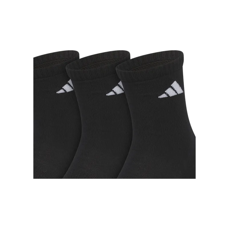 Adidas Mid Calf Socks Unisex 6 Pack Black-2