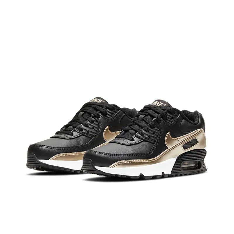 Nike Air Max 90 LTR Black Metallic Gold Star GS-2