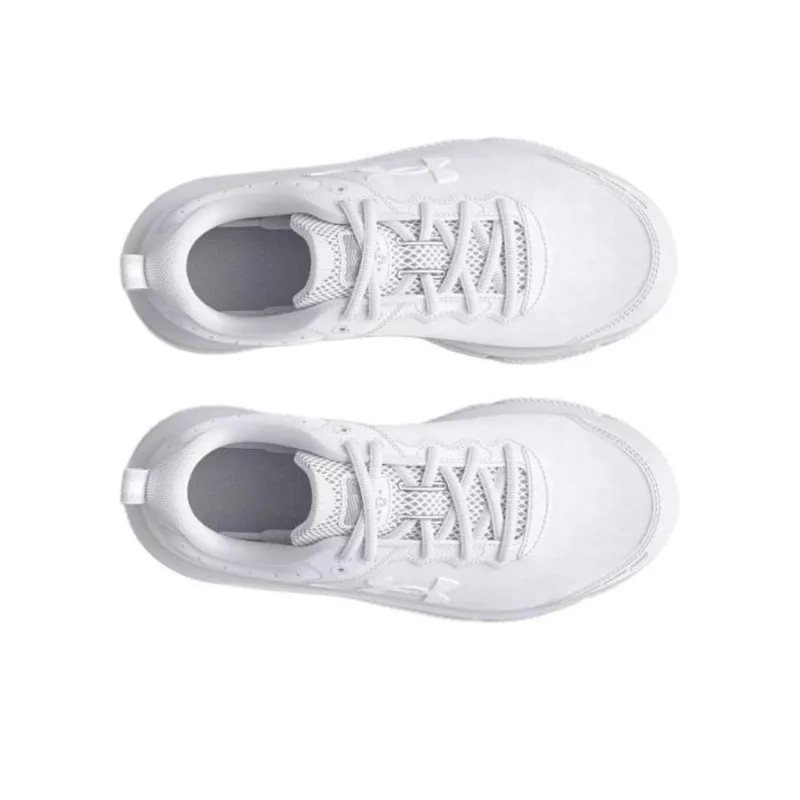 Under Armour Slip Resistant, Abrasion Resistant, Breathable Kids Lifestyle Shoes White Teenagers-3
