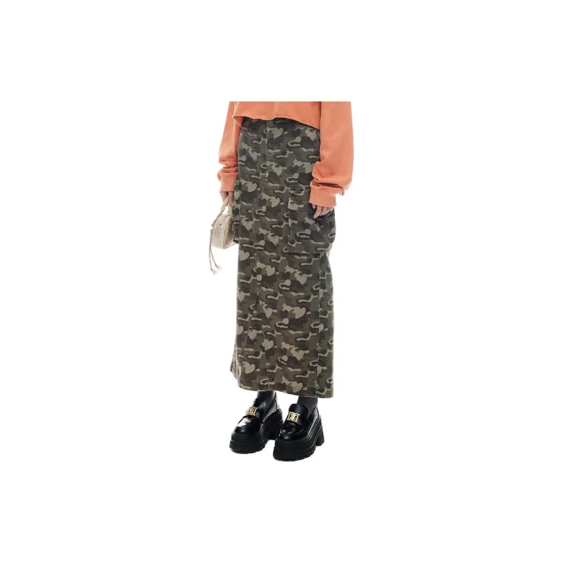D'zzit Casual Short Skirts Women's Dark Green-7