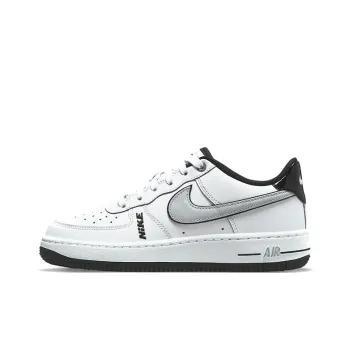 Nike Kids Air Force 1 LV8 'Motocross White Grey Black' Sneakers