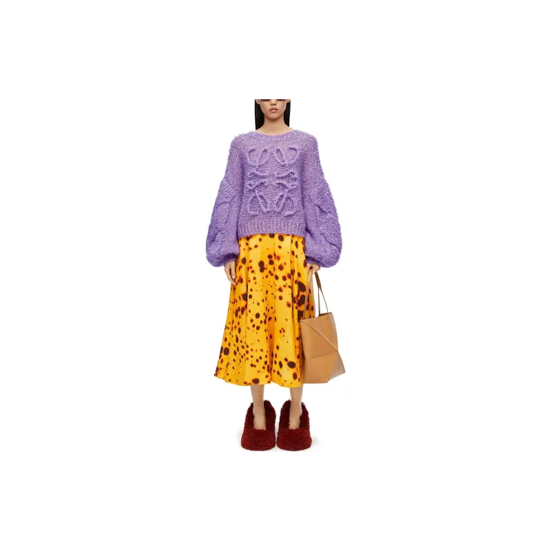 LOEWE Anagram Sweater 'Lavender'-1