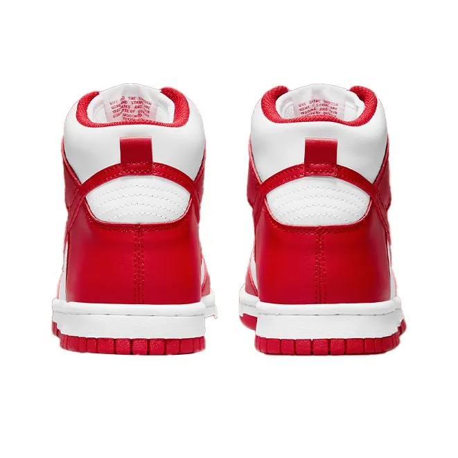 Nike Dunk High Championship White Red White Tongue Tag GS-4