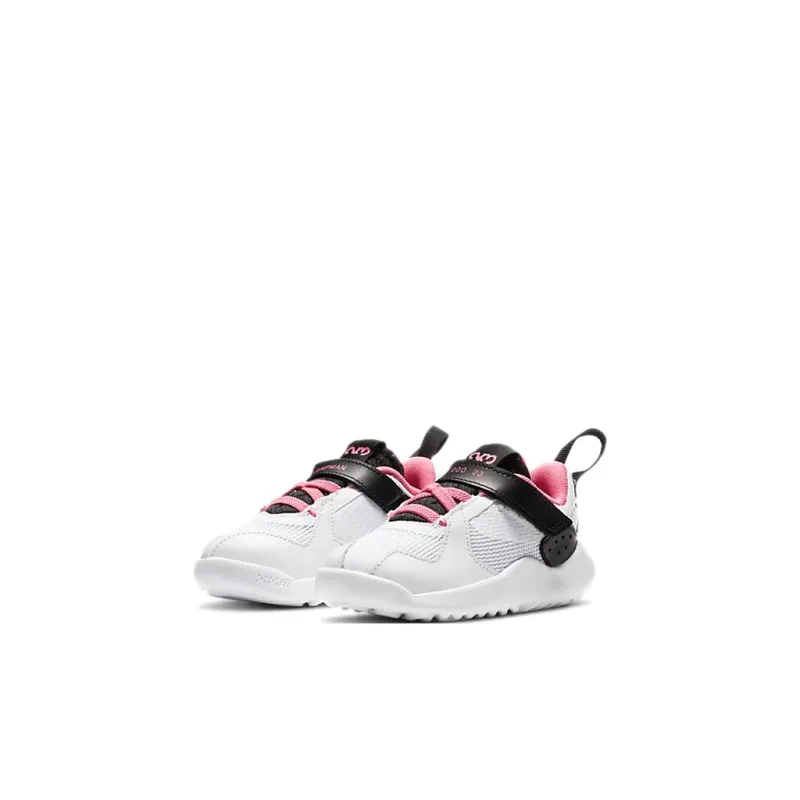 Jordan Delta Slip Resistant Cushioning Abrasion Resistant Low Top Toddler Shoes White Black Infant And Toddler-2