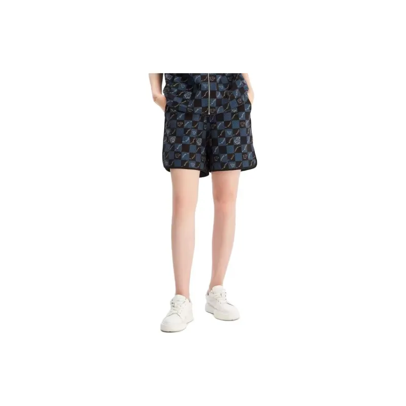 XII BASKET Casual Shorts Women's Navy Blue-4