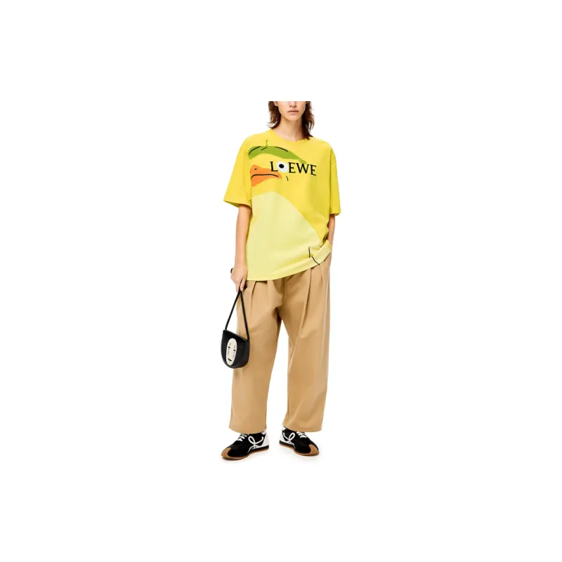 LOEWE x QIANYUQIANXUN,LIANMINGKUAN SS22 T Shirt Women's Yellow-1