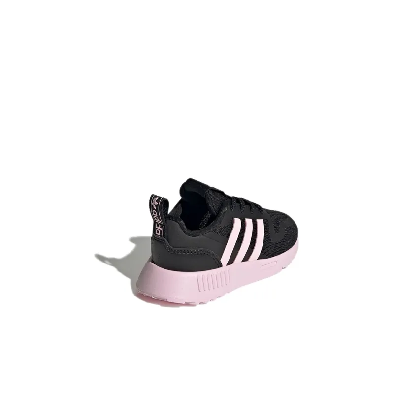Adidas Originals Multi Wear-Resistant Low-Top Toddler Shoes Black Pink Infant And Toddler-3