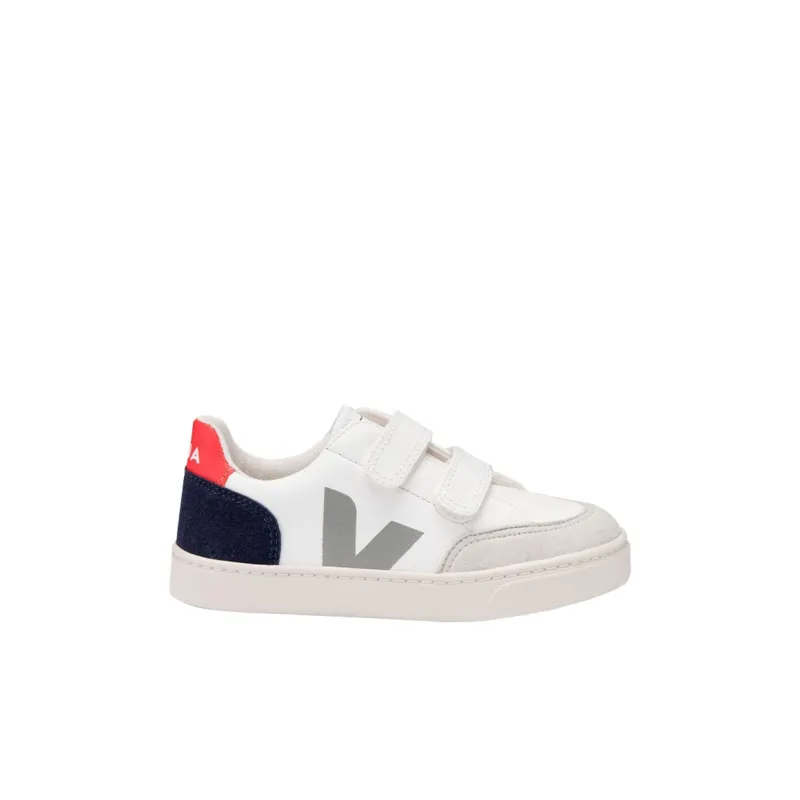 VEJA V 12 Low Top Kids' Skateboarding Shoes White Blue Kids'-1
