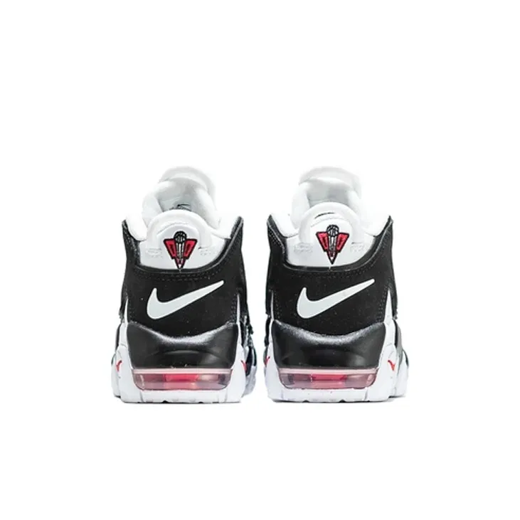 Nike Air More Uptempo Shock Absorbers Mid Top Vintage Basketball Shoes Black White Children Aged 3 7 Years Old-3