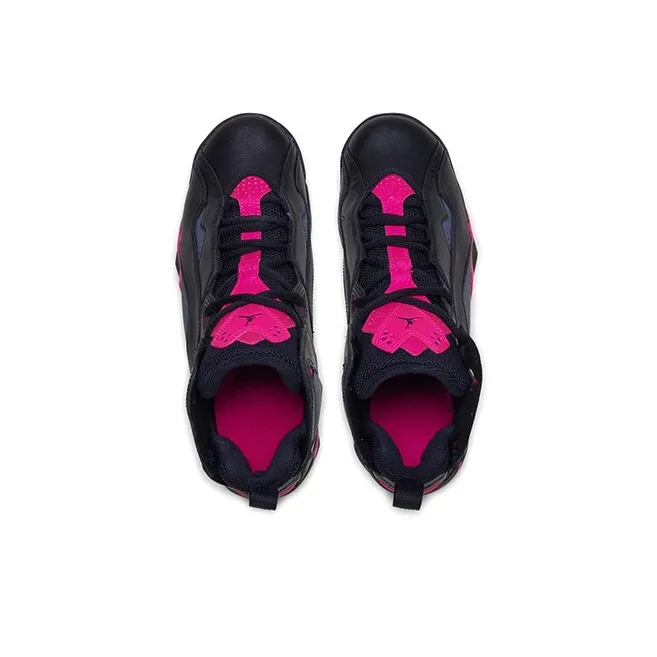 Jordan True Flight Black Dark Grey Deadly Pink GS-2