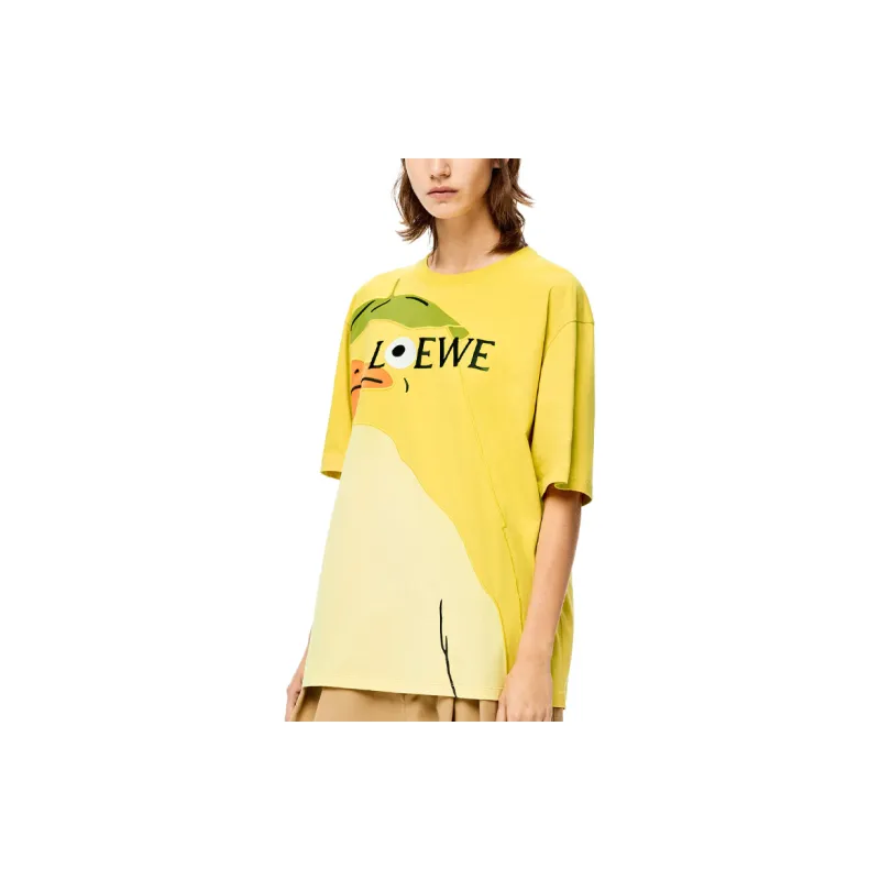 LOEWE x QIANYUQIANXUN,LIANMINGKUAN SS22 T Shirt Women's Yellow-2