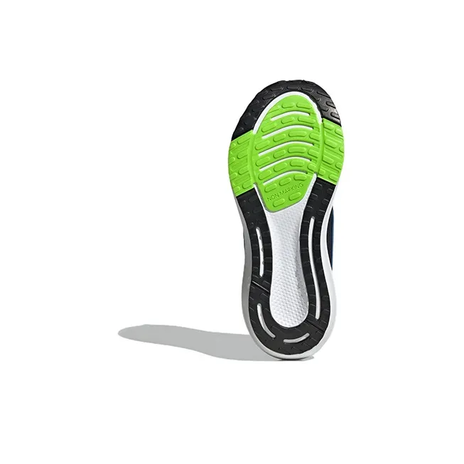 Adidas Eq21 Run 2.0 J Anti-Slip Wear-Resistant Low-Top Kids' Running Shoes Black Green Teenagers-5