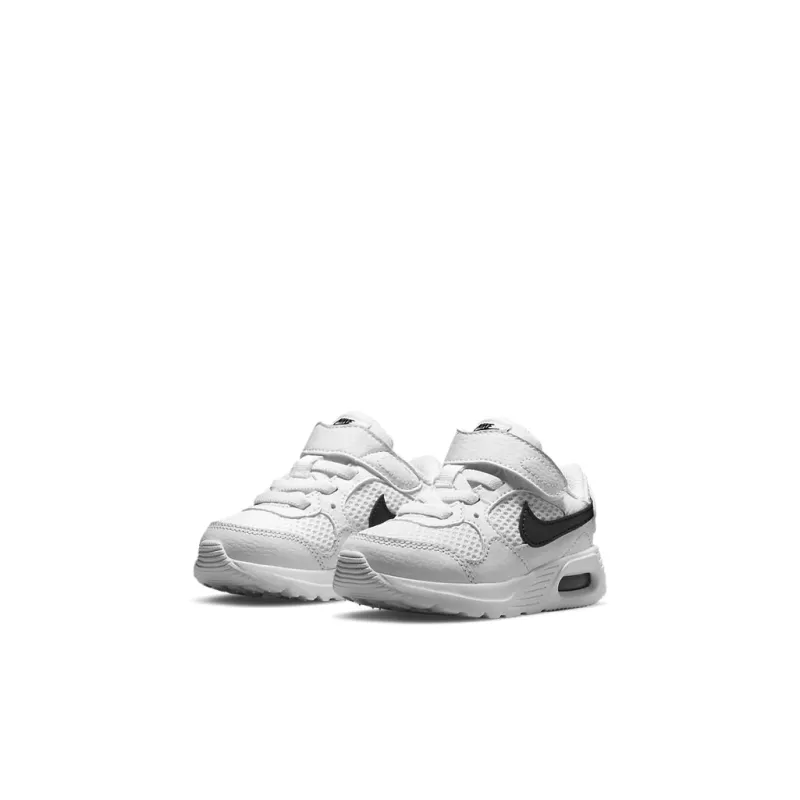 Nike Air Max SC Abrasion Resistant Lightweight Cushioning Low Top Running Shoes White Black Infant And Toddler-2