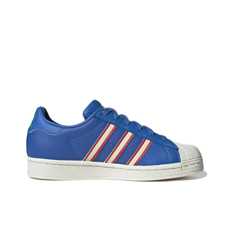Adidas Superstar Bright Royal Off White Red GS-1