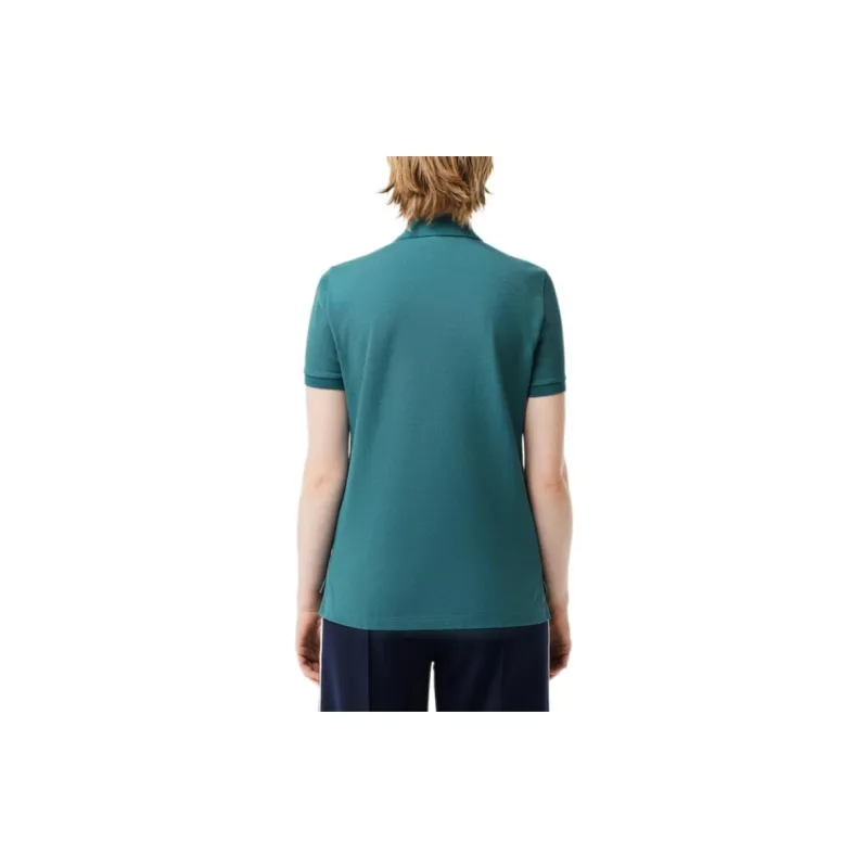 LACOSTE Polo Shirt Women's Aqua Blue-2