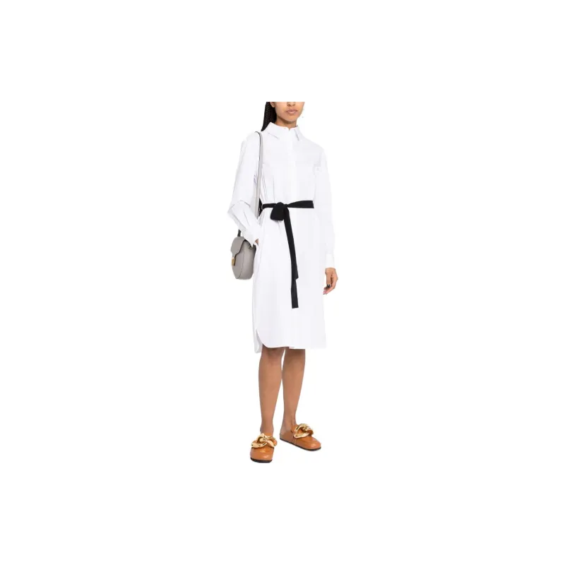 KARL LAGERFELD X Amber Valletta Bow Belted Shirtdress-1