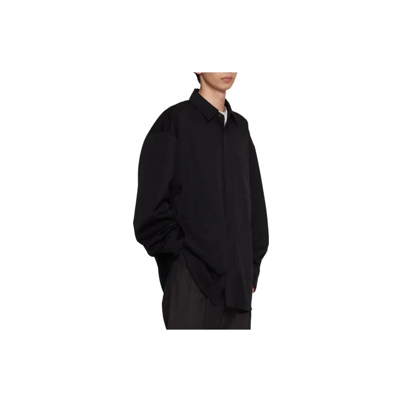 Lemaire Long Shirt 'Caviar'-1