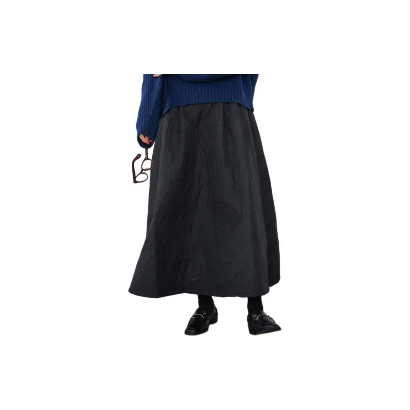 Beams Casual Long Skirts Women's Black-3