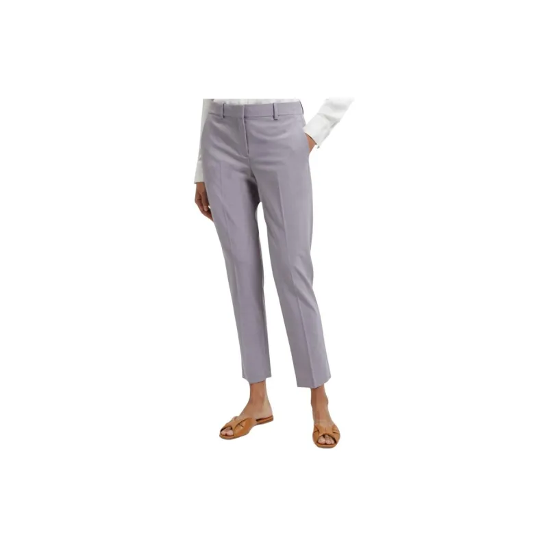 THEORY Casual Pants Women's Light Purple-3