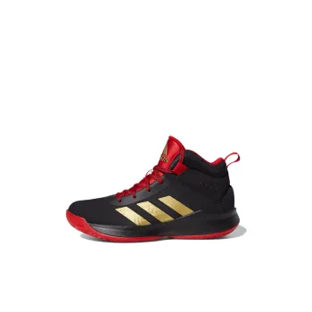 Adidas Cross Em Up 5 Breathable Mid Top Vintage Basketball Shoes Black Red Gold Kids'