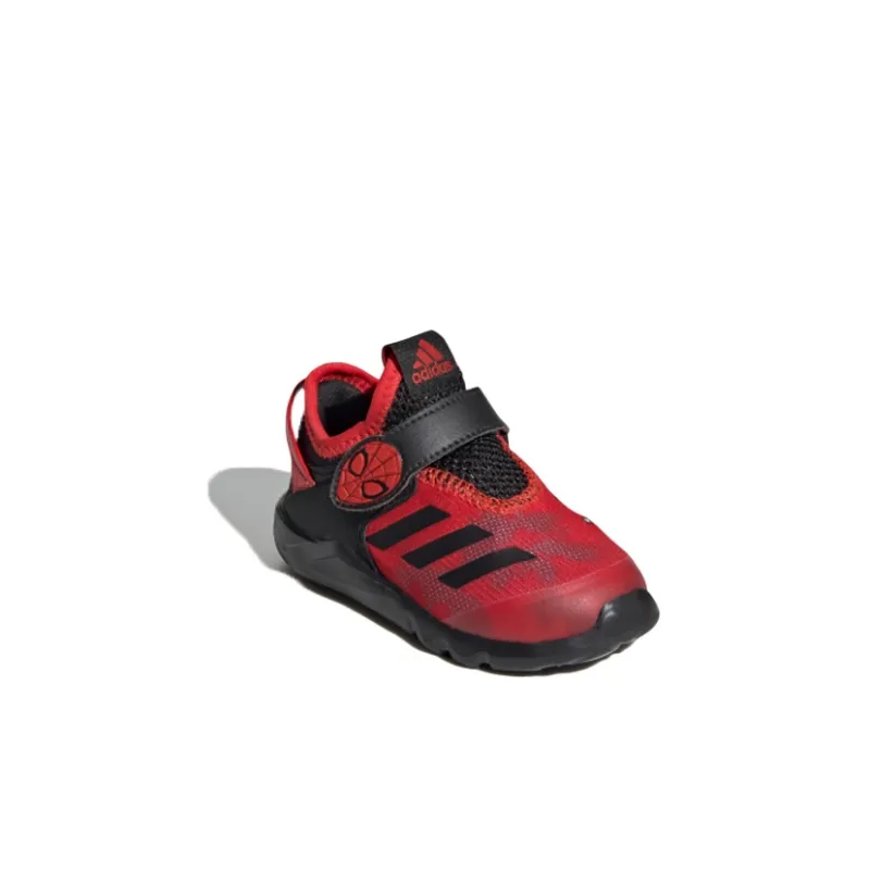 MARVEL x Adidas Breathable Mid Top Toddler Shoes Red Black Infant And Toddler-2