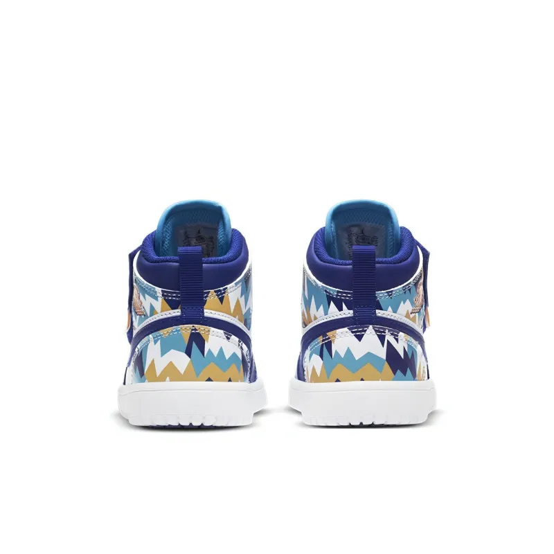 Jordan 1 Mid ALT PS White Blue-4