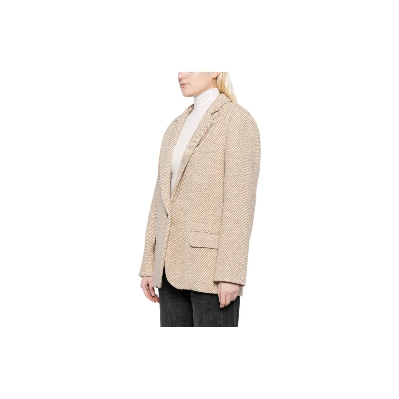 ISABEL MARANT ETOILE Charlyne Herringbone Wool Blazer-3