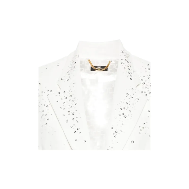 Elisabetta Franchi Single Breasted Embellished Jacket-5