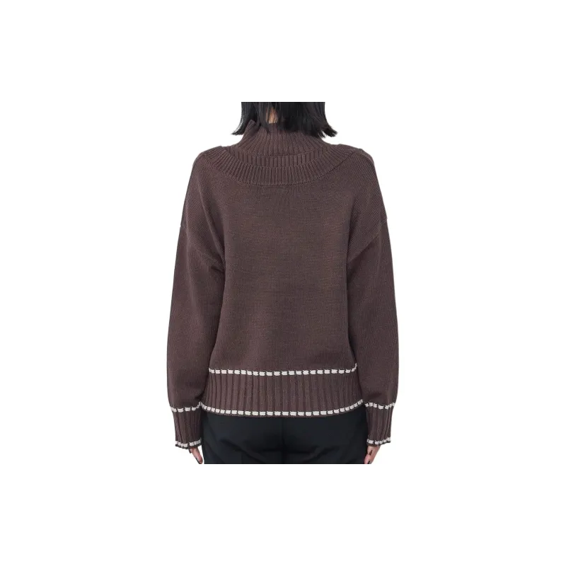 Beams HEART Knitwear Women's Brown-1