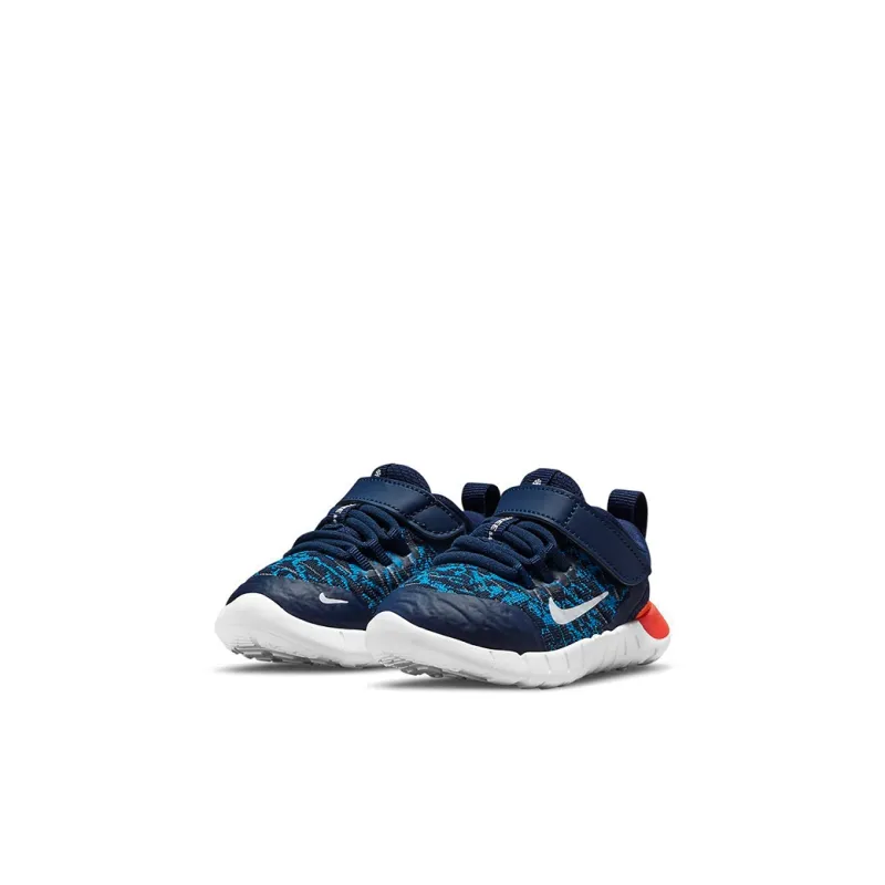 Nike Free RN 2021 Low Top Running Shoes Blue Orange Multicolor Infant And Toddler-2