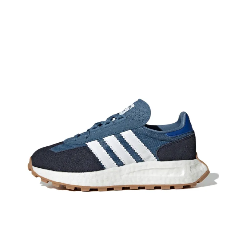 Adidas Originals Retropy E5 J Abrasion Resistant Low Top Sports Casual Shoes Blue Teenagers-0