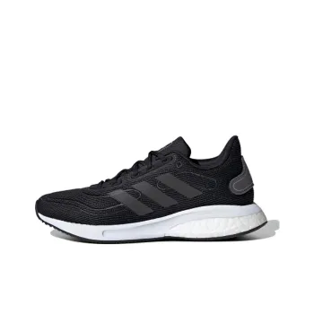 Adidas Galaxar Supernova J Slip Resistant Breathable Low Top Kids' Running Shoes Black Gray Color Teenagers