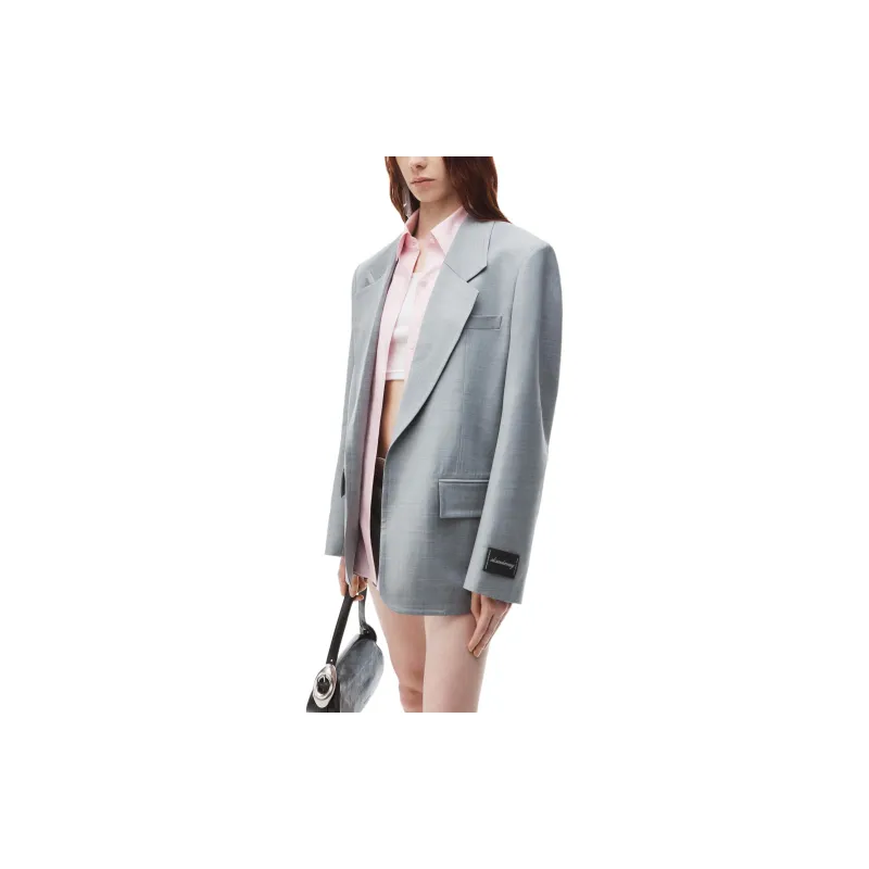 Alexander Wang Layered Single Breasted Blazer-3