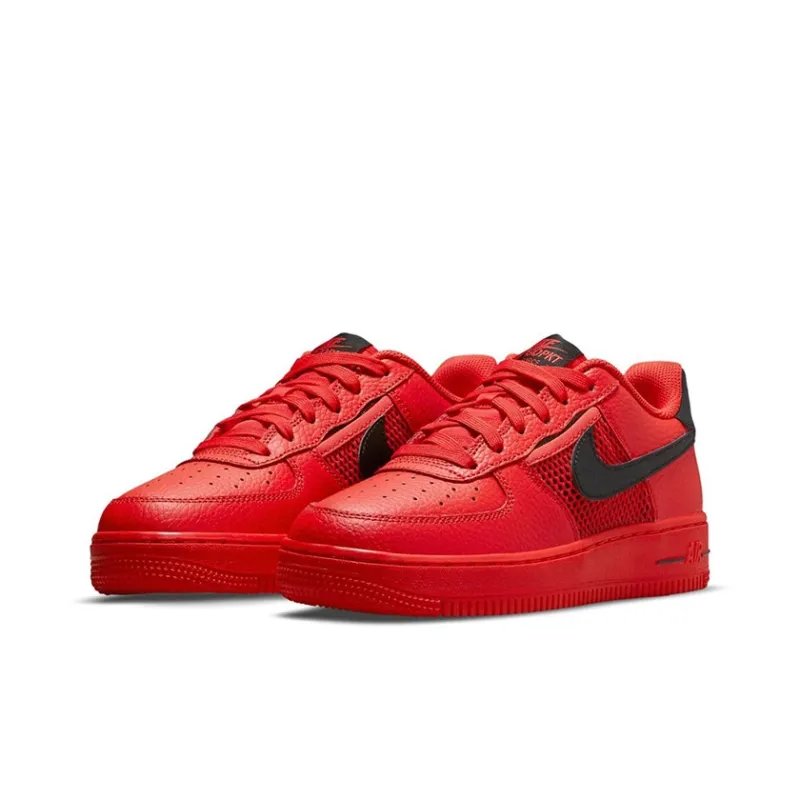 Nike Air Force 1 Low Mesh Pocket Habanero Red GS-2