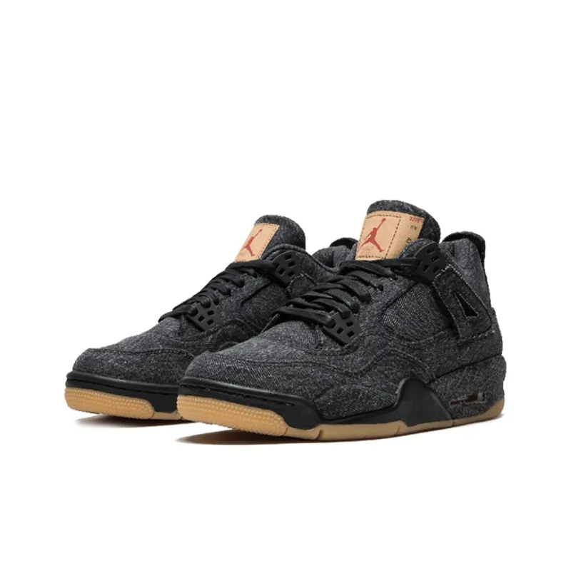 Jordan 4 Retro Levi's Black GS Levi's Tag-2