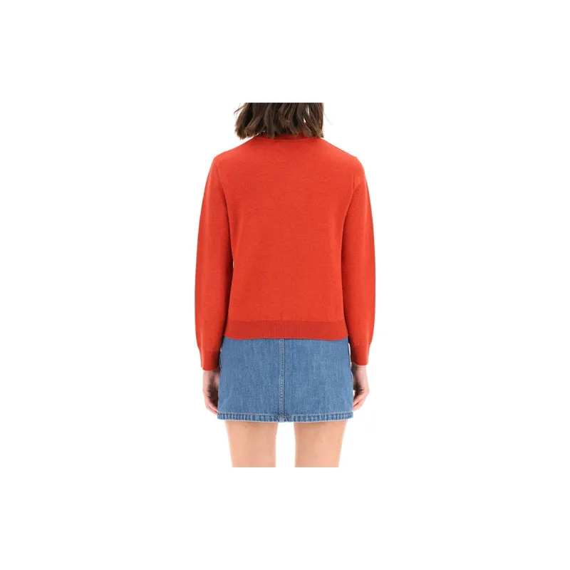 KENZO SS21 Slim Fit Sweater Women's Red-4