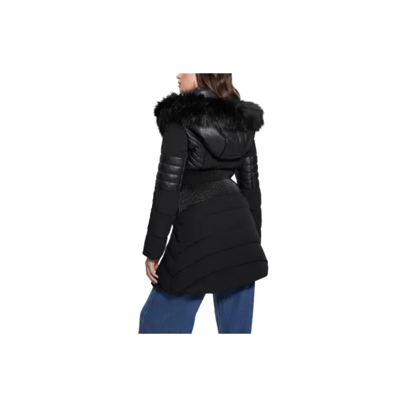 GUESS Eco Oxana Quilted Jacket Jackets Coats Women's Black-3