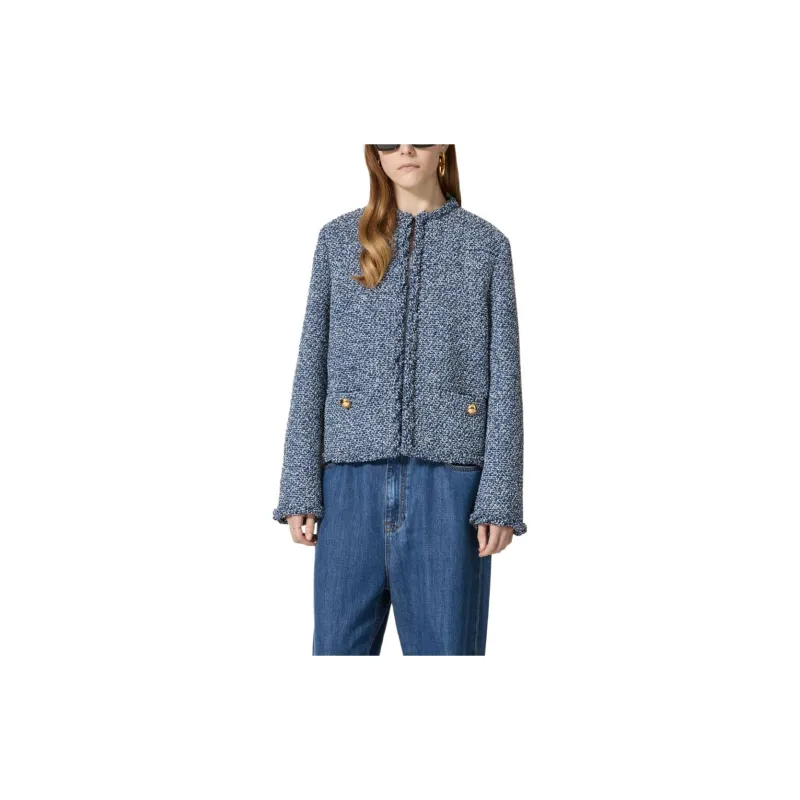 Valentino Straight Hem Tweed Jacket-1