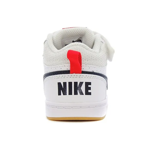 Nike Court Borough Mid 2 Abrasion Resistant Breathable Low Top Toddler Shoes White Black Infant And Toddler-2