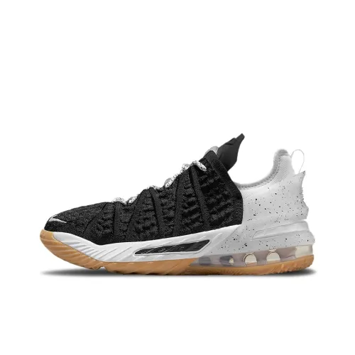 Nike LeBron 18 Black White Gum GS