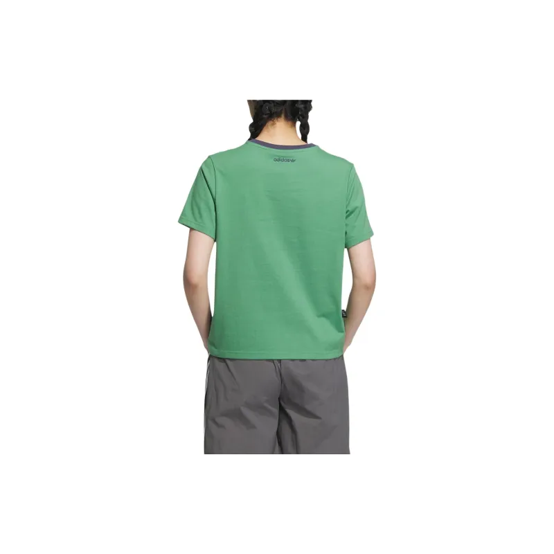 adidas X Disney Women'ss Print Sporty Short-Sleeve T-Shirt Green-1